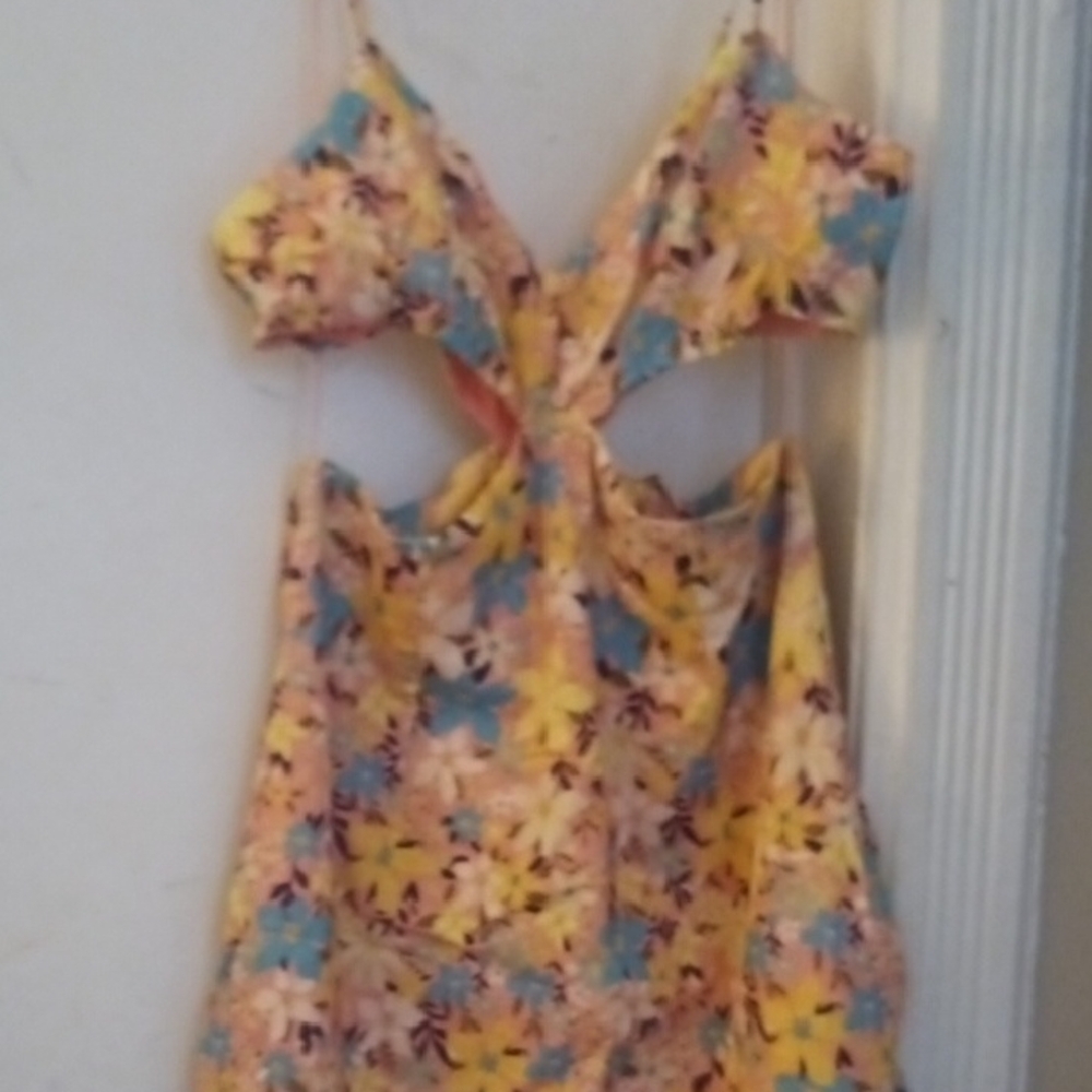 Floral Cutout Dress